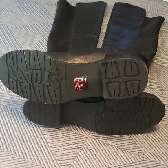 Stuart Weitzman Black Over the Knee Boots Sleek Design - Picture 2 of 12